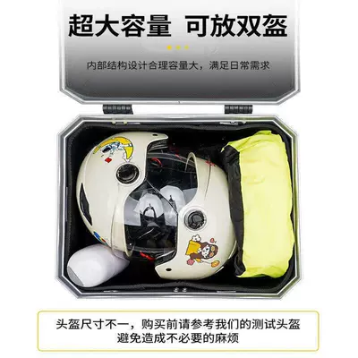 Electric Bicycle Trunk, Large: Motorcycle trunk