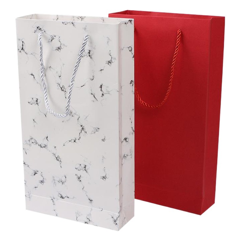 Bolsa de papel larga bolso de embalaje de pastel de Luna Bolsa de papel Kraft transparente para hornear embalaje bolsa de cuerda ventas directas