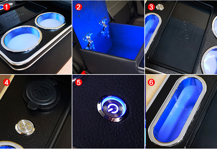Car Rear Armrest Box, Universal Second Row Middle Storage Box, Car Rear Seat Armrest Interior Modification