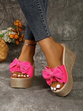 D 13727 Bow Fishmouth Platform Sandals �������¸���Ь �羳��