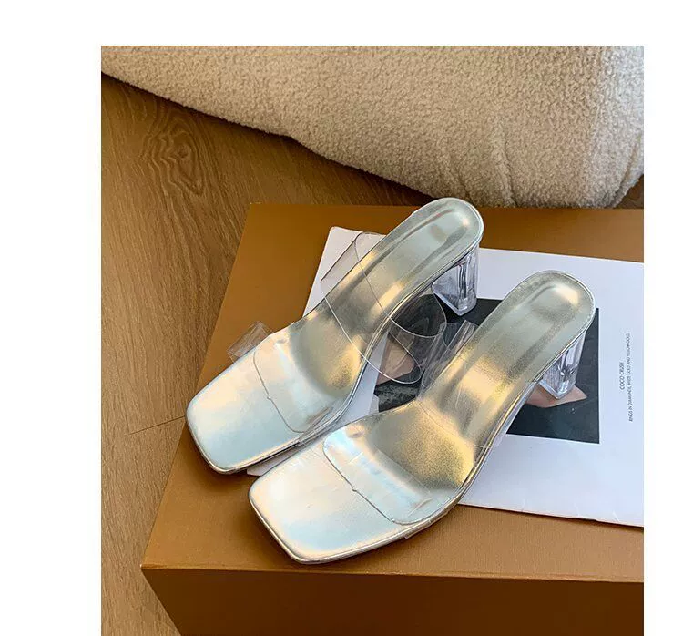 Летние босоножки, обувь, туфли на high heels, слайд, шлепки, 2024 год, интернет-знаменитость, облегчение для беспокойных ног