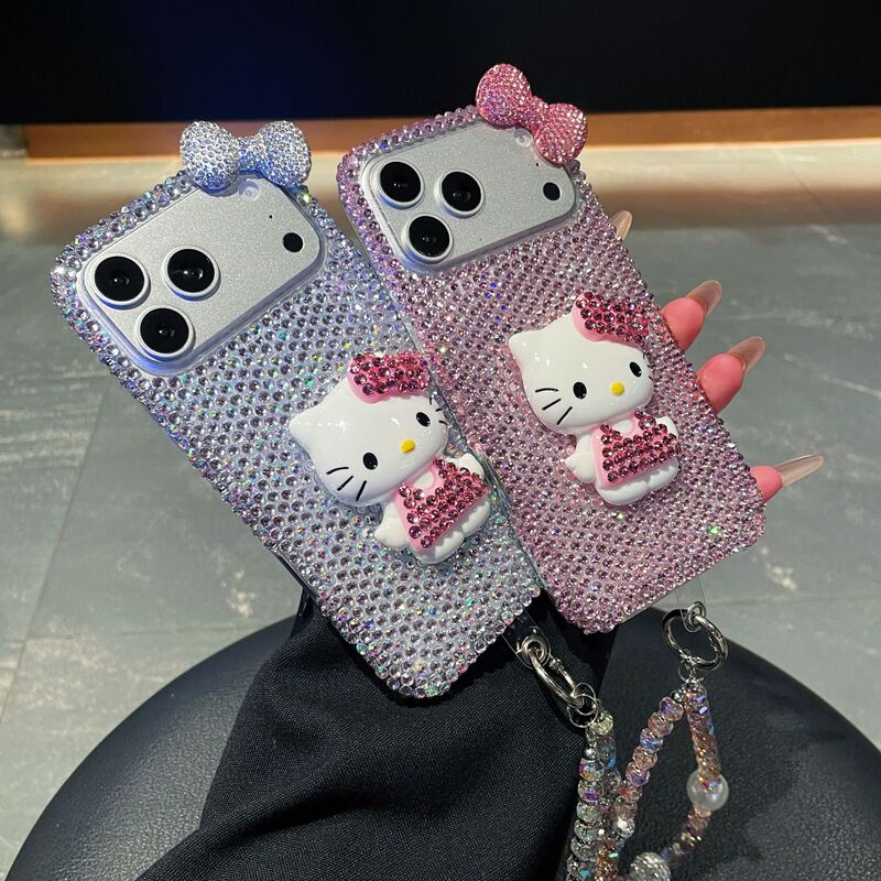 Luxurious DIY Rhinestone Bow Suitable for Apple 17Promax Mobile Phone Case, High-End Rhinestone 17 Anti-Fall Protective Cover Luxurious DIY Rhinestone Bow Suitable for Apple 17Promax Mobile Phone Case, High-End Rhinestone 17 Anti-Fall Protective Cover