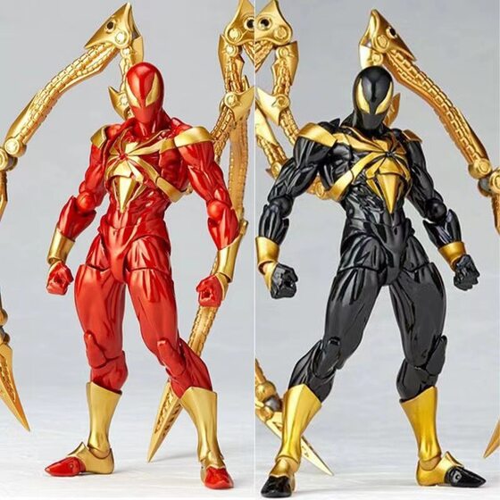 Ocean Yamaguchi-style Steel Spider-Man Hand-made Limited Edition Red Black Joint Action Figure Model