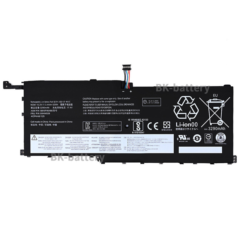 For Lenovo X1 Yoga SB10F46466 00HW028 01AV409/408/439 notebook battery
