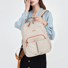 雙肩包女2025新款商務通勤電腦包14寸時尚簡約書包大容量旅行背包