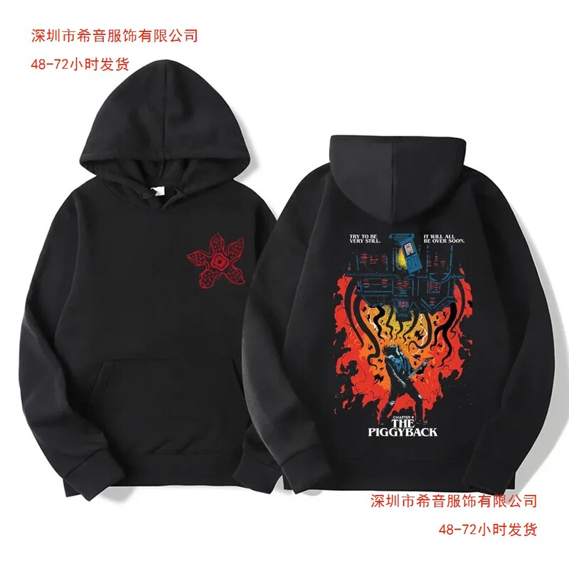 Cross-Border European Size Eddie Manson Hoodie for Women Demogorgon Streetwear Cannibal Flower Monster Hoodie Cross-Border European Size Eddie Manson Hoodie for Women Demogorgon Streetwear Cannibal Flower Monster Hoodie