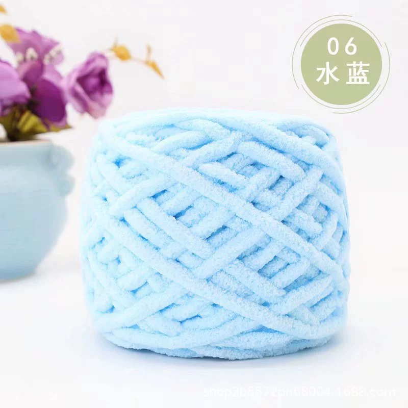 Шар пряжи шерстяной (ice yarn) — 15 м, толстая нитка, множество цветов для шарфов шапок тапочек