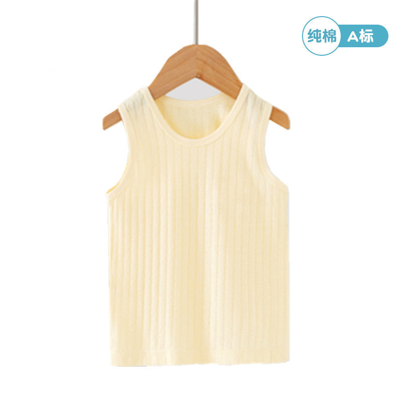 Chaleco de bebé recién nacido Chaleco de verano puro algodón bebé superior niños y niñas vientre protección delgada ropa de verano