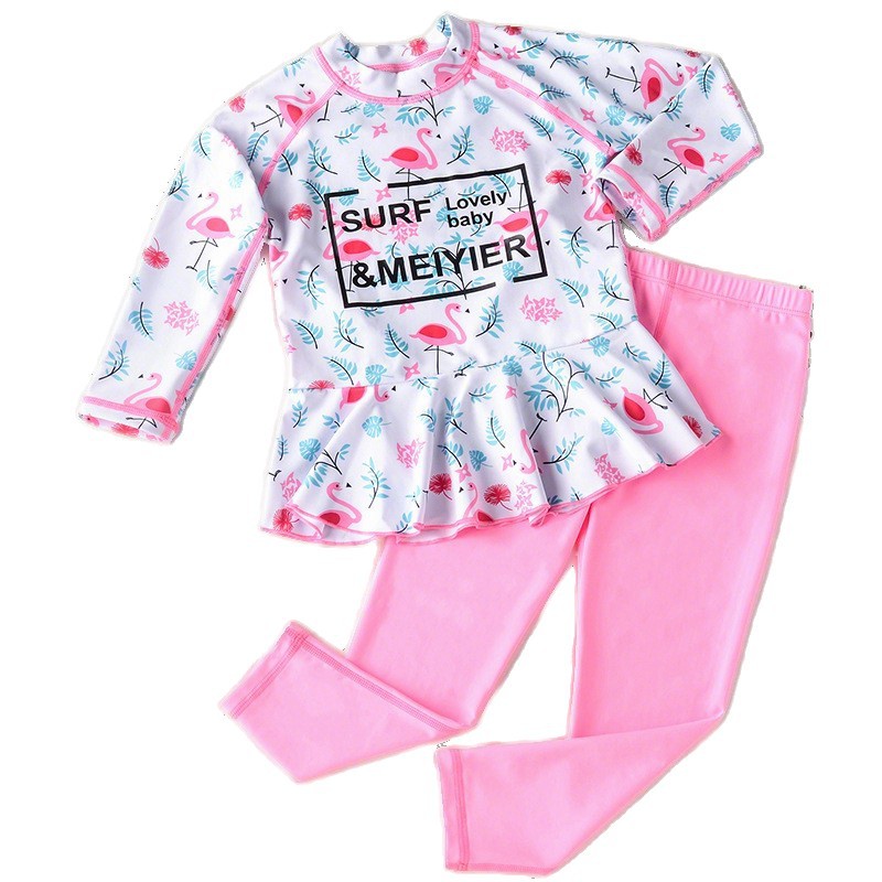 Children's swimwear, split uniform, long-sleeve, trousers, for teenagers 5