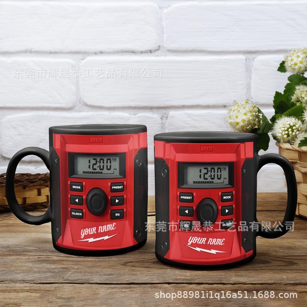 Transfronterizo nuevo Red Power Tool Ceramic Mug Red Electric Tool Taza de cerámica M18