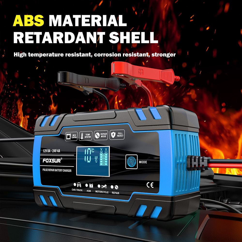Multi-Stage Automatic Smart Battery Charger 100-240V battery charging