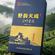 茶宝堂记安化黑茶批发 一级天尖金花茯砖茶金茯正品老陈年砖茶