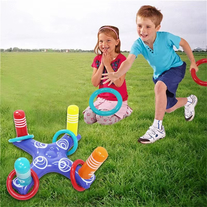  inflatable travel rings, toy, interactive action game, for children and parents