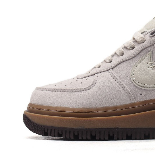 Putian Shoes Air Force One Af Suede Beige Non-Slip Wear-Resistant Comfortable Low-Cut Thick-Soled Height-Increasing Sneakers Couple Trendy Shoes