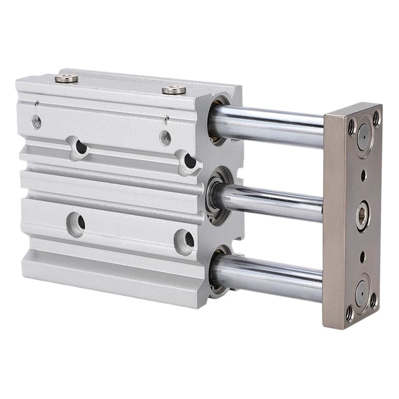 Трехосный трехстержневой цилиндр MGPM12/16/20/25/32/40/50/63/80/100 пневматический цилиндр с направляющей штангой