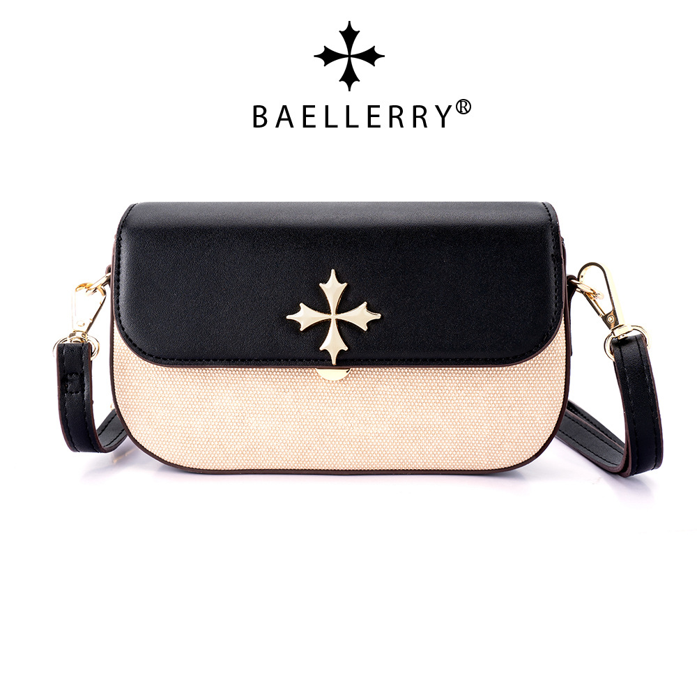 女士手机包撞色平纹单肩斜挎包迷你小方包女包