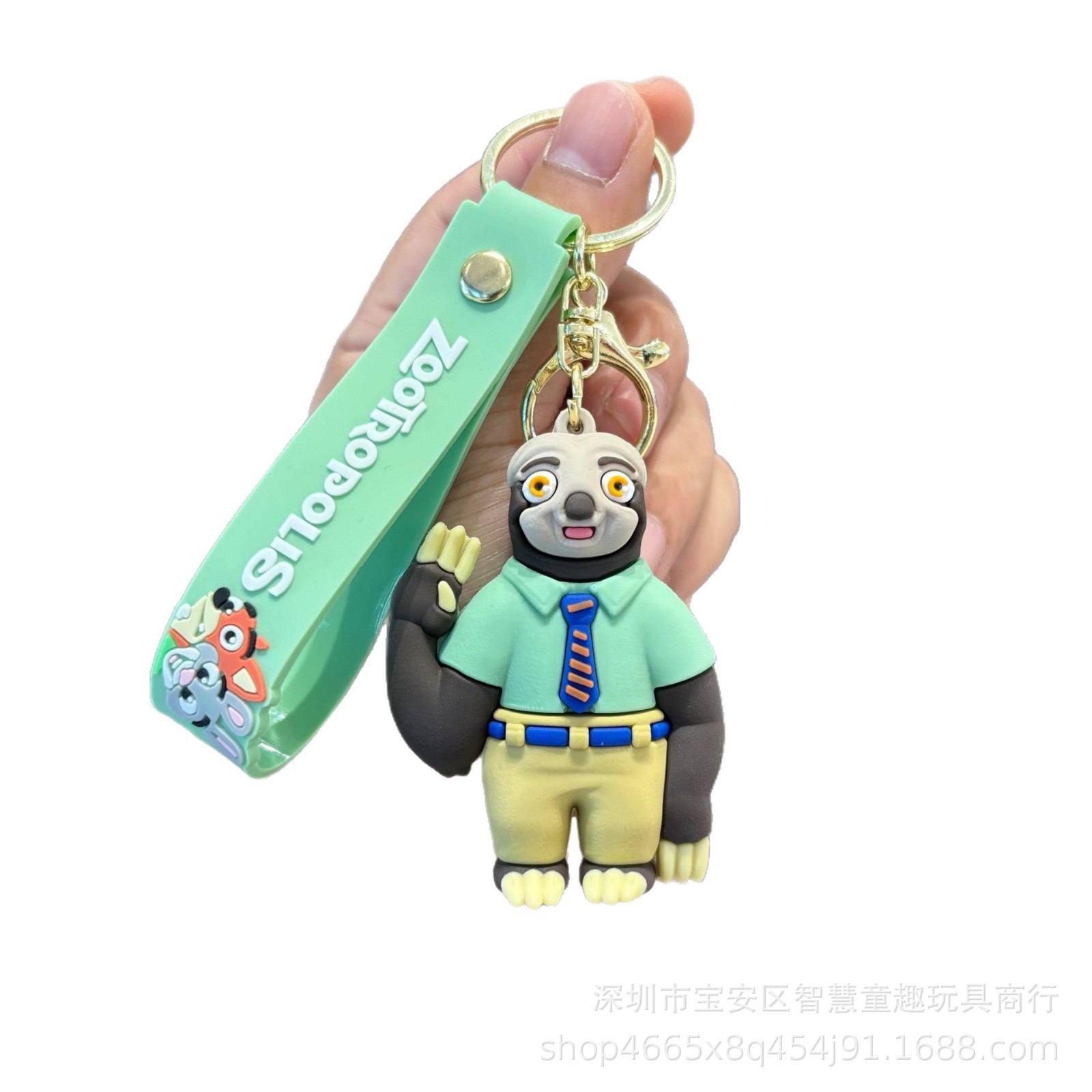 Caricatura nueva ciudad de animales locos lindos Judy llaveros bolsos de pareja colgantes al por mayor