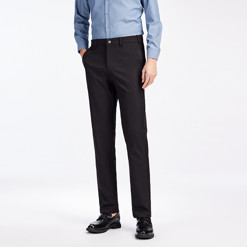 Pantalones casuales de primavera y otoño para hombres primavera nuevos pantalones de negocios de alta gama jóvenes sueltos pantalones rectos y colgantes para hombres image 7