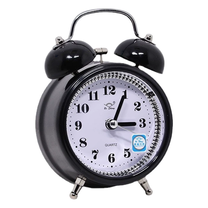 Оптовый будильник, студенческий бесшумный будильник со светом, простые металлические часы, звон 3inch младшая средняя школа и средняя школа