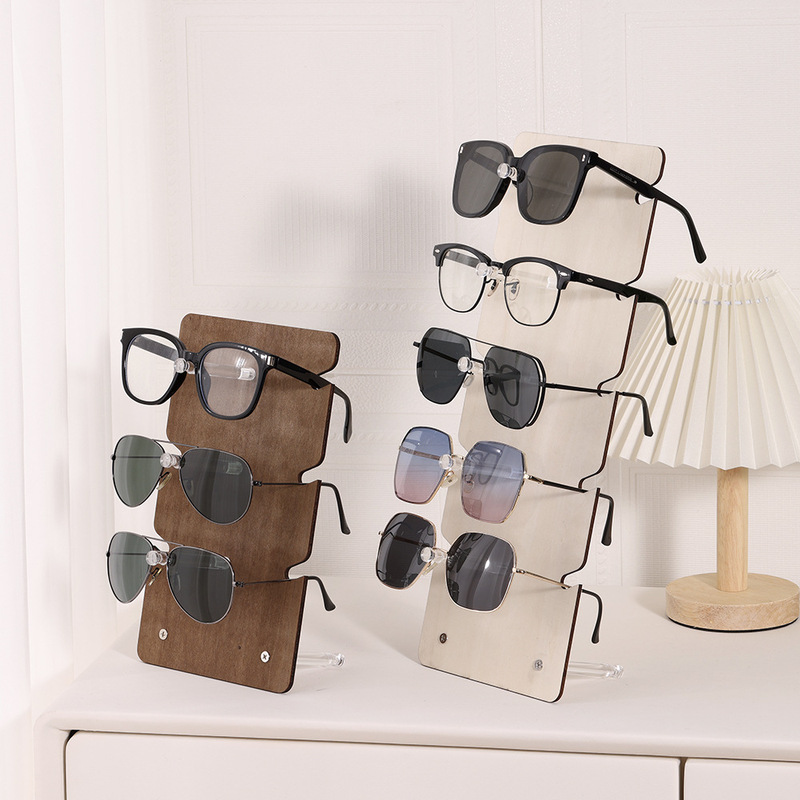 Cross-Border Popular Wooden Glasses Storage Display Stand