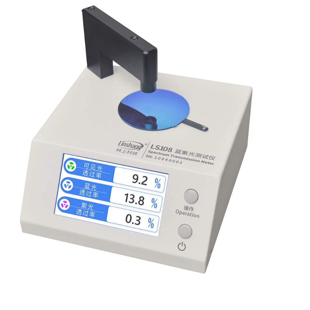 Очки линзы анти-синего детектор UV400 измеряет светопропускание тестер Lin LS108