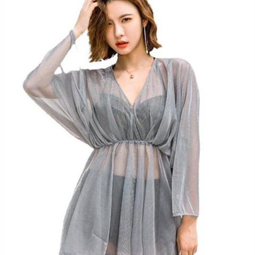 Women's swimsuit  new style ins style fairy style three-piece split conservative belly-covering slimming hot spring swimsuit