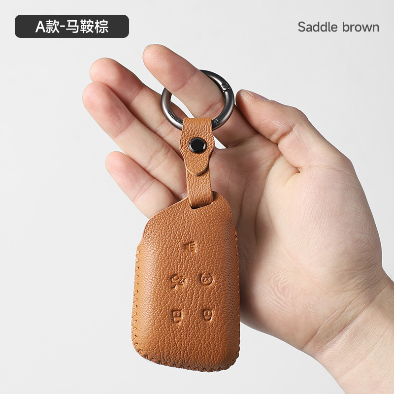 A타입 - 가죽버클 [새들브라운]