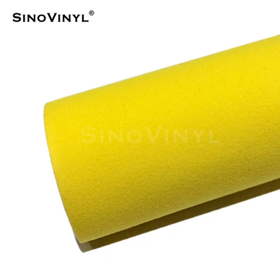 change film wholesale, Automotive Film - 135-15m-velvet-yellow