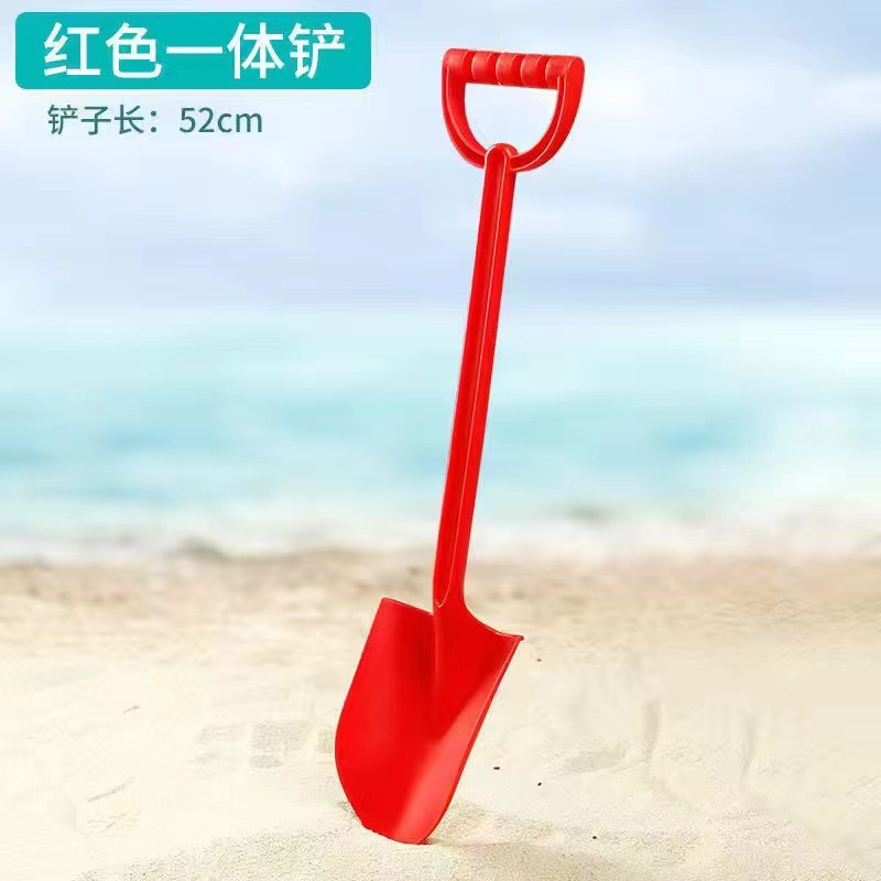 Red plastic shovel