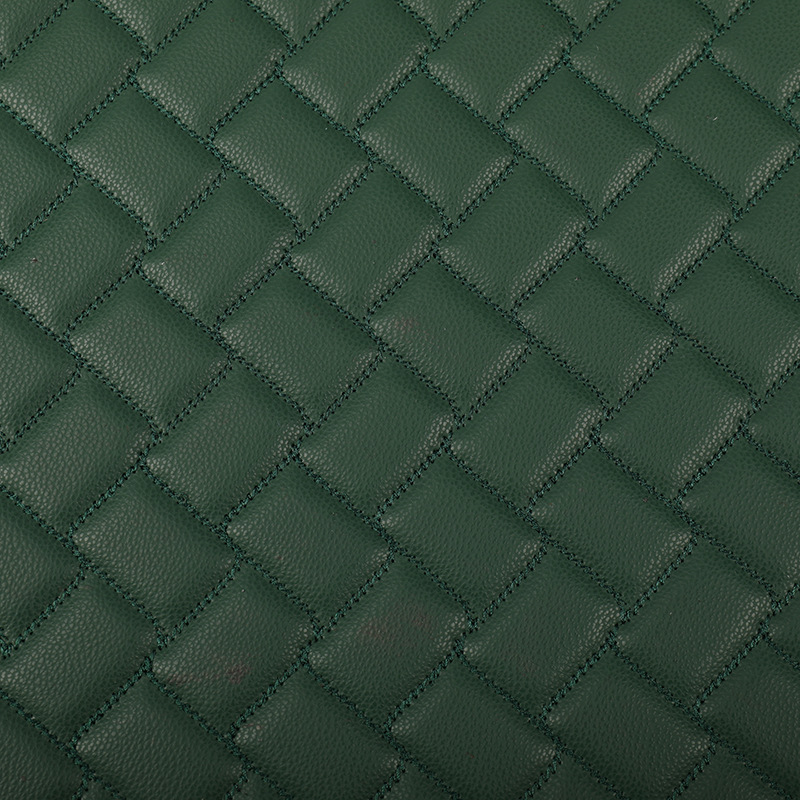 源头厂家汽车脚垫卷材原材料批发汽车内饰车脚垫人造革绣线加工