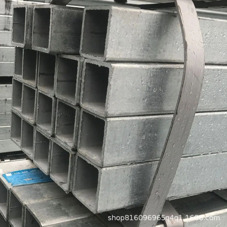 成都 Q235热镀锌钢管 幕墙用直角方管 高锌层镀锌管