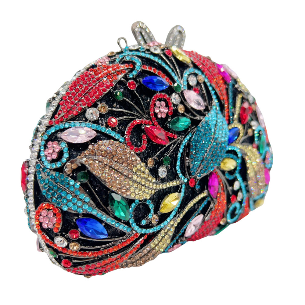 Bolsa de mujer Rhinestone nuevo bolso de cena de diamantes metal hueco bolso de mano de mujer