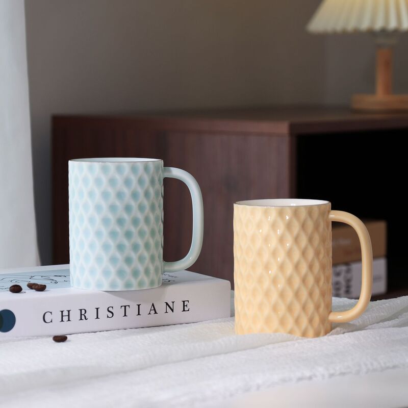 Honeycomb Stone Pattern Ceramic Mug Coffee Cup Personal Office Home Tea Cup Hotel Gift Customization Honeycomb Stone Pattern Ceramic Mug Coffee Cup Personal Office Home Tea Cup Hotel Gift Customization