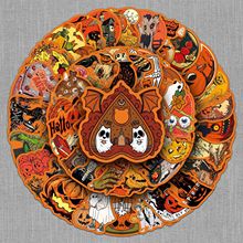 50�Ÿ�����ʥ����ֽ�羳����Halloween��ˮװ�α��±��ֻ�����ֽ