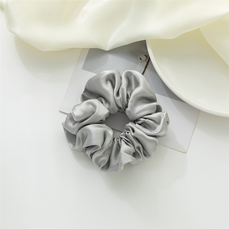 Nuevo anillo de cabello de seda Amazon color sólido universal anillo de cabello de seda coreana anillo de cabello de seda