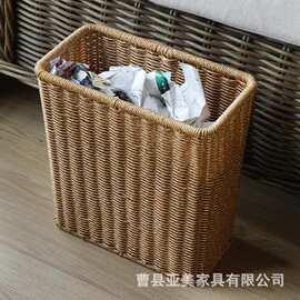创意编织收纳篮家居客厅水果零食筐儿童毛绒玩具积木整理筐垃圾篓