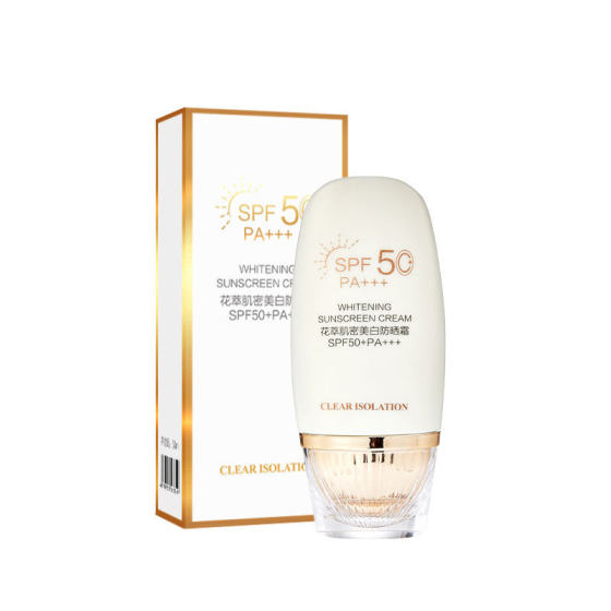 Flower extract muscle dense whitening sunscreen anti-ultraviolet refreshing non-greasy body available waterproof anti-sweat sunscreen