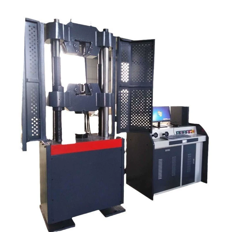 Гидравлический универсальный многофункциональный испытательный стенд для испытания на разрыв и прочность на растяжение стальных и пластиковых композитных сеток, гидравлический испытательный стенд