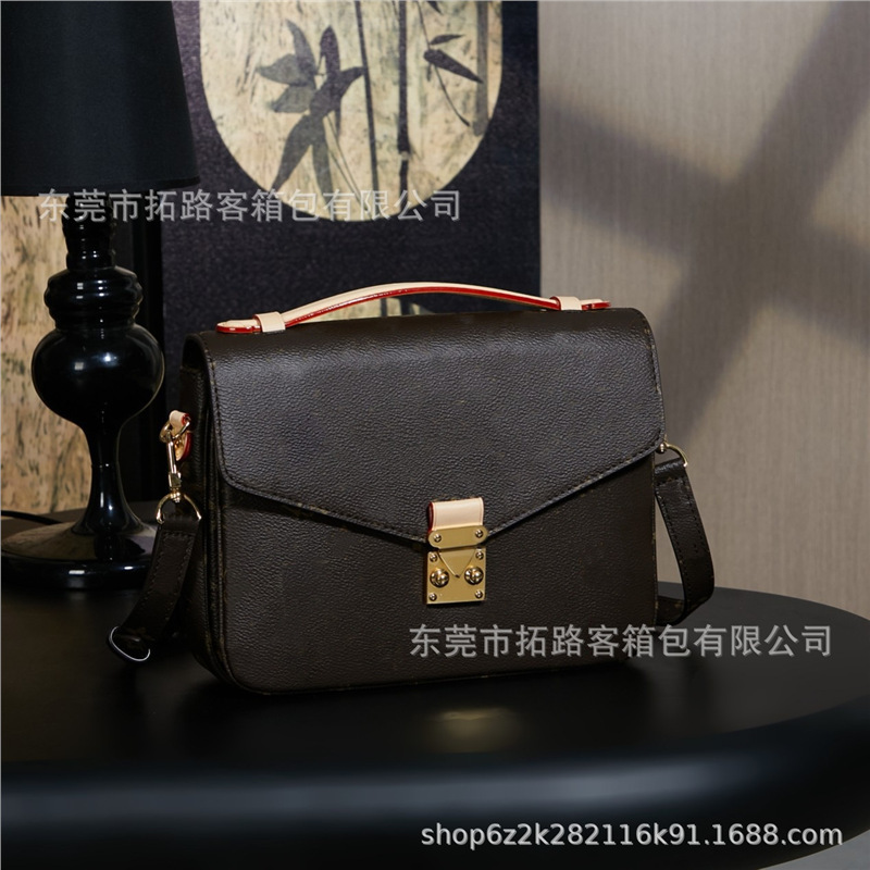 M&Lv High-End Version Classic Monogram Messenger Bag Genuine Leather Fashion Women's Bag Shoulder Crossbody Handbag M&Lv High-End Version Classic Monogram Messenger Bag Genuine Leather Fashion Women's Bag Shoulder Crossbody Handbag