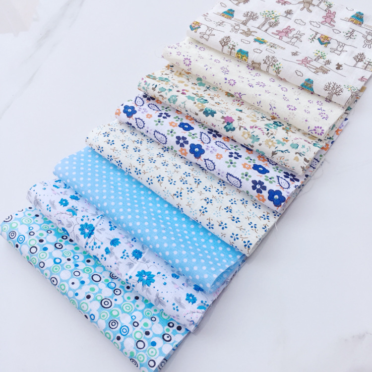 Baojia colchón especial tela de tela novato mosaico de tela pequeña cabeza de tela DIY anillo de pelo parcial hecha a mano