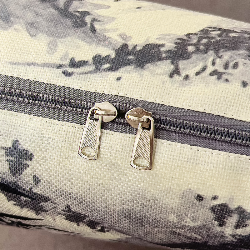 Nuevo estilo chino clásico pintura de tinta almohada edredón logotipo de la empresa de impresión de eventos cojín de regalo edredón lino de verano