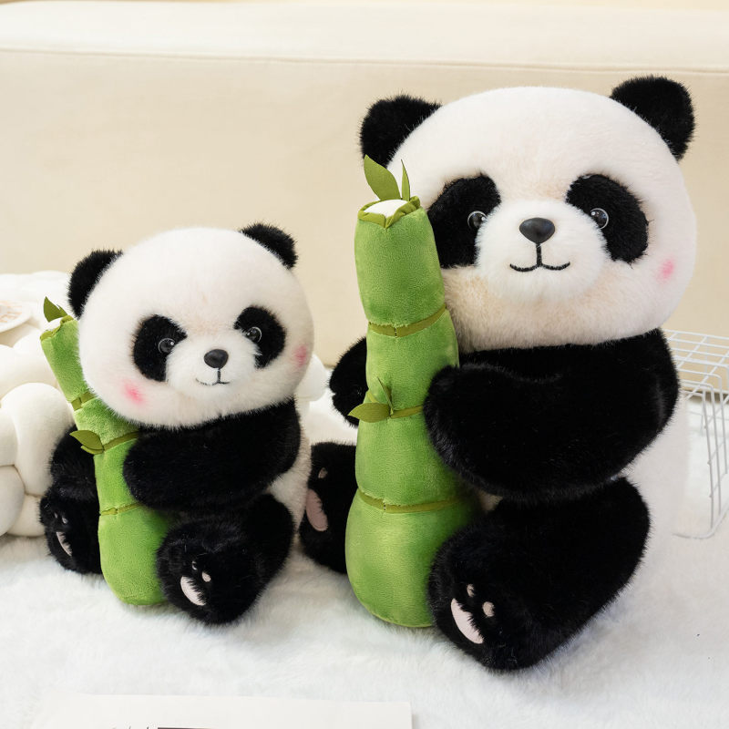 Cute Panda Flower Bamboo Panda Stuffed Toy Doll Chengdu Rag Doll Travel Souvenir Children's Gift Cute Panda Flower Bamboo Panda Stuffed Toy Doll Chengdu Rag Doll Travel Souvenir Children's Gift