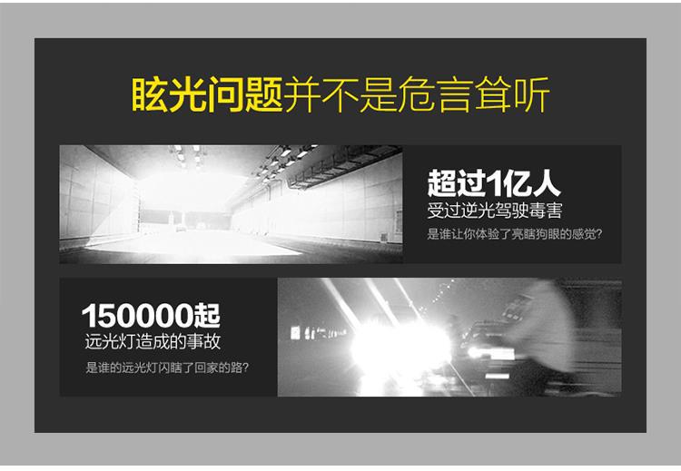 Car Sunshade Anti-Glare Goggles Anti-High Beam Car Accessory Dual-Use Day and Night Sun Visor