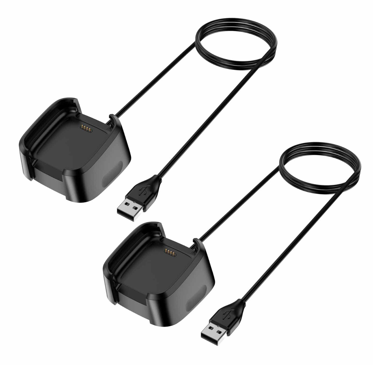 Factory direct sales fitbit versa 2 smartwatch charger, charging base, charging cable, USB full figure
