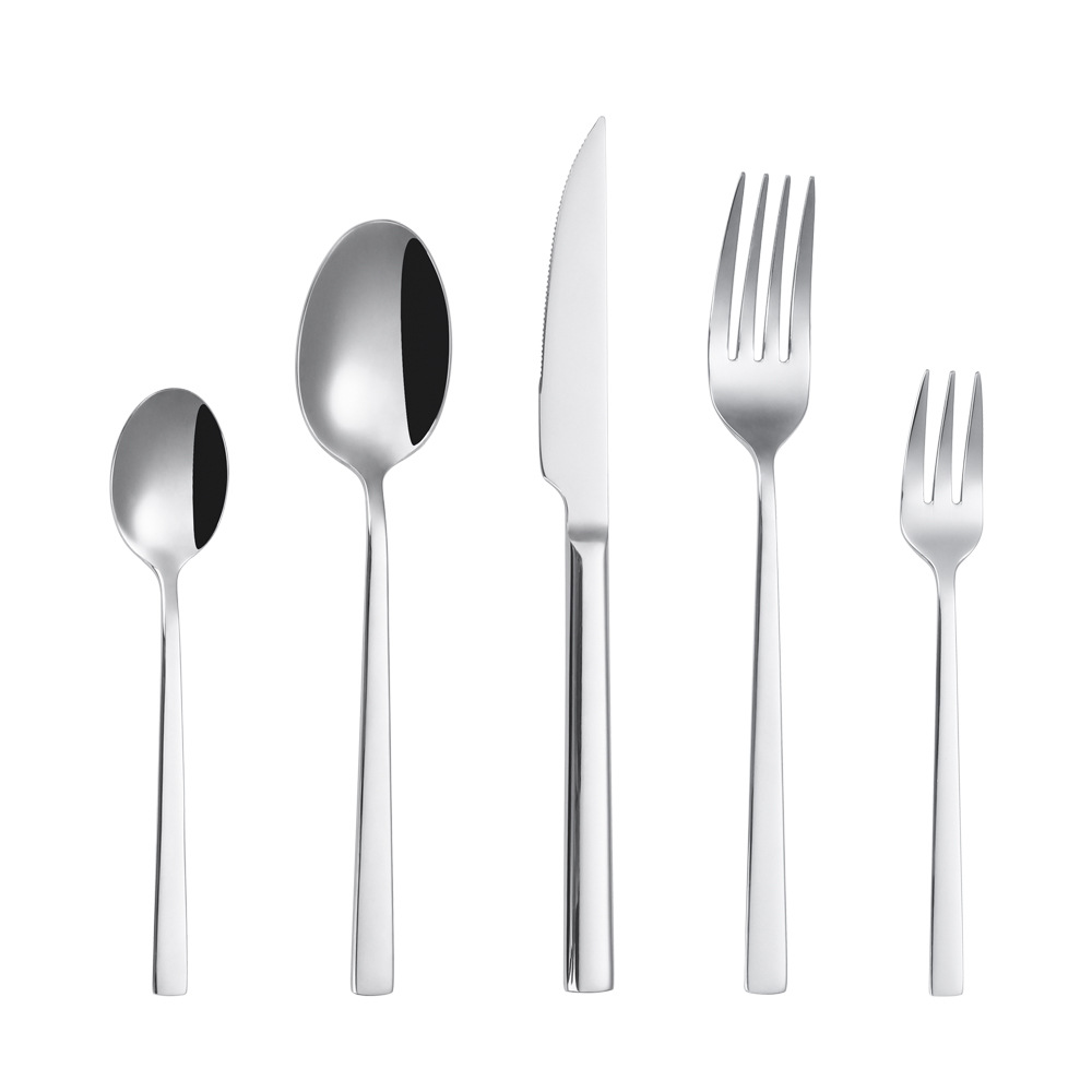 내추럴 컬러 4종 세트 + 티포크 [스테이크 나이프 포함]