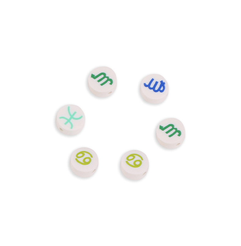 DIY Jewelry Accessories Classification 1 Piece Quantity 1 Piece Soft Clay Constellation DIY Jewelry Accessories Beads
