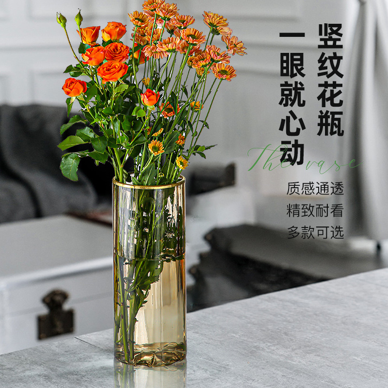 Wholesale ornaments and crafts, colorful modern fashion vases, living room model room, hotel flowers, flower arrangements, decorative utensils