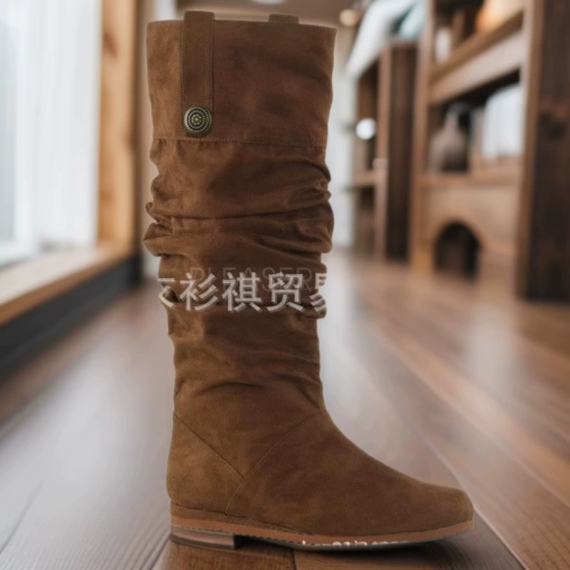 Wish экспорт трансграничные хиты продаж, новые европейские и американские костюмы для ролевых игр с круглым носком, пиратская обувь на плоской подошве, экспорт больших размеров