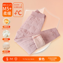 2025秋冬儿童打底裤羊绒蚕丝裤男女童加绒加厚保暖裤校服神器棉裤