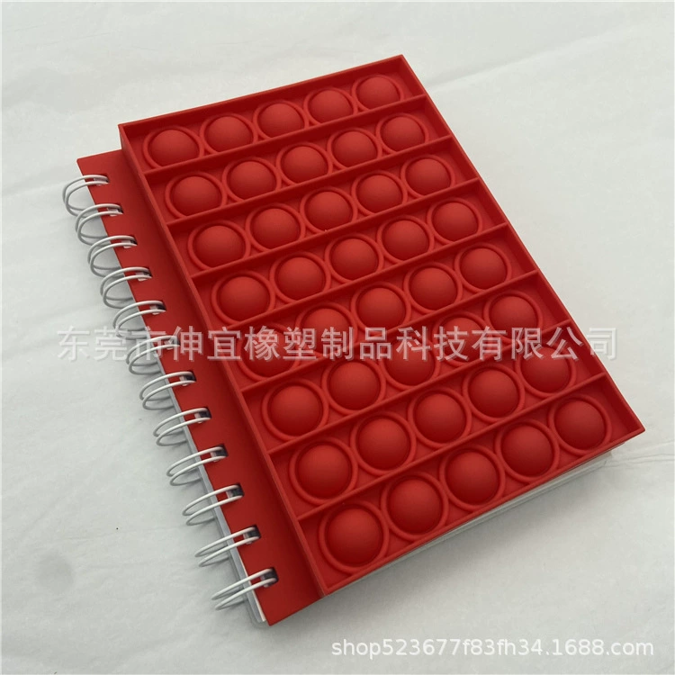 New pop notebook small silicone cover notebook decompression bubble notepad interesting science and education stationery